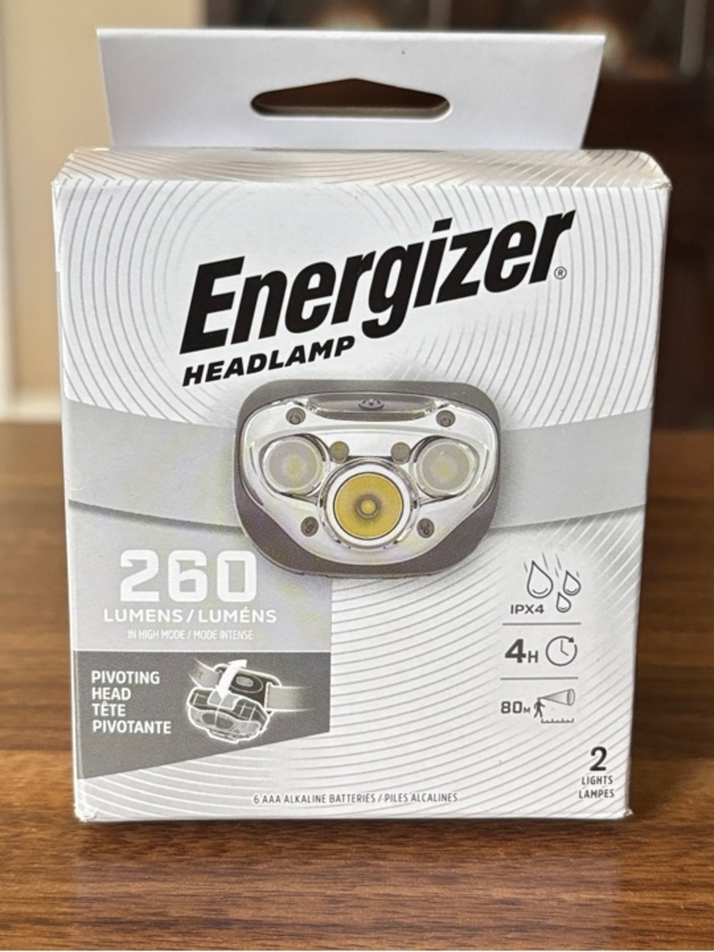 Energizer 260-Lumen Headlamp – Hands-Free LED Lighting 2 PACK Set